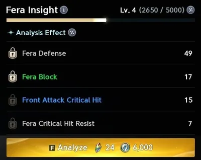 Two slots locked: 24 Soul Crystals and 6,000 Kina