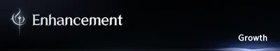 The Enhancement window, Growth tab: the plain upgrade an alt can do